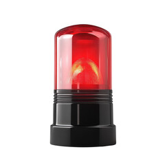 Emergency Red Light Beacon Warning Signal Alert Safety Flashing Light for Website App or Video Project By Sharp Graphics [Transparent Background PNG]