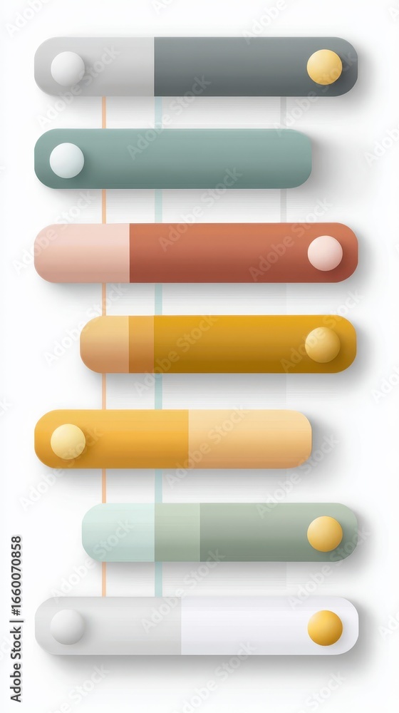 Poster modern gantt chart design for effective project planning and visualization in a flat dashboard layou