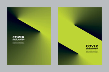 Futuristic dynamic vector abstract background with glowing green gradients and sharp geometric shapes, creating a dramatic light and shadow effect. For covers, posters, digital artwork, presentations.