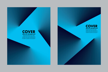 Futuristic dynamic vector abstract background with glowing blue gradients and sharp geometric shapes, creating a dramatic light and shadow effect. For covers, posters, digital artwork, presentations.