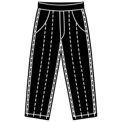 Knitted Trousers Illustration