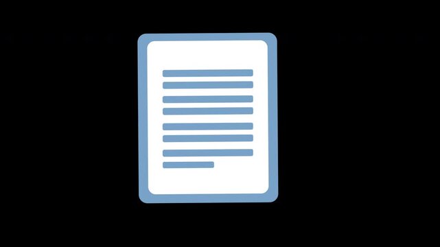 warning file animation, Alert Document Icon