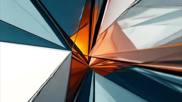 Abstract geometric shapes composition