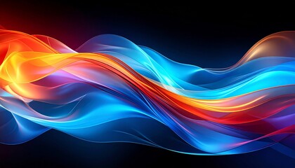 Obraz premium abstract colorful wave background 