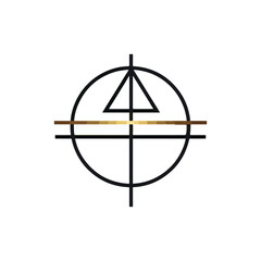 Abstract geometric circle design