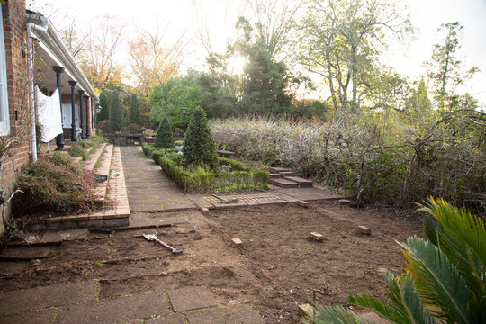 Brick paving project progress, Auckland, New Zealand