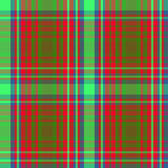 Obraz premium Vibrant pink and green plaid pattern