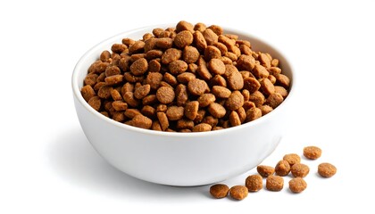 Fototapeta premium Dry pet food in bowl.