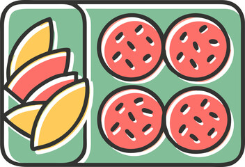 Pizza Toppings and Ingredients Pattern