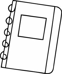 Spiral Notebook with Minimal Label