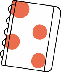 Spiral Notebook with Large Dots