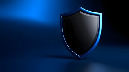 Dark shield icon for security and protection