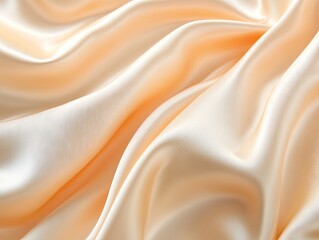 Obraz premium Soft, peachy silk draped in waves
