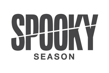 Bold spooky season typography design for halloween celebrations