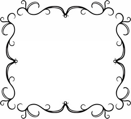 Square antique pattern frame4...