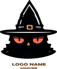 Halloween logo icon vector  white background .