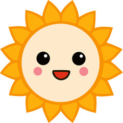 Obraz premium Cute Fruit Character and Icons
