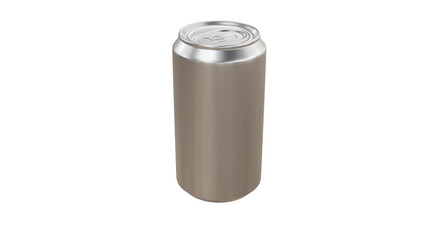 Blank Aluminum Beverage Can for Packaging Design