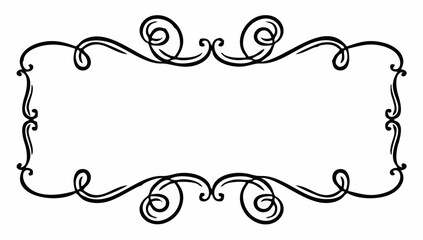 Vignette curl element. Decora...