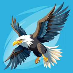 a-majestic-bald-eagle-in-mid-flight--captured-in-a.eps