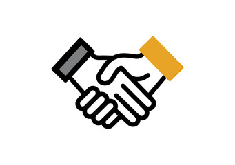 Simple handshake illustration