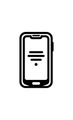 Simple smartphone illustration