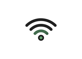 Wireless signal icon graphic