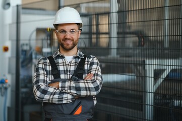 Male worker at a factory