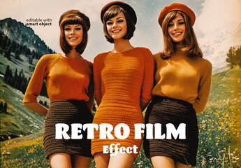 Retro Print Photo Effect