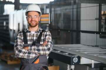 Male worker at a factory