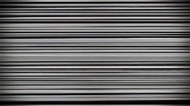 Abstract Horizontal Monochrome Metallic Stripes Pattern Design with Geometric Lines Background Texture Wallpaper and Modern Decorative Elements