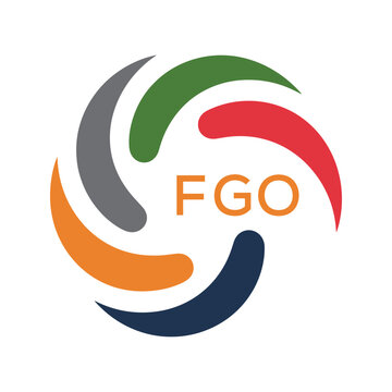 FGO Colorful Abstract Logo &ndash; Corporate, Business, Teamwork and Community Symbol. FGO Letter Logo.
