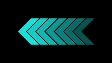 Arrow loading icon concept animation, arrows left concept, arrow looping animation left direction concept, arrow loading icon animation. Abstract directional arrow icon animation . - Powered by Adobe