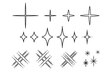 キラキラ（白黒版）	