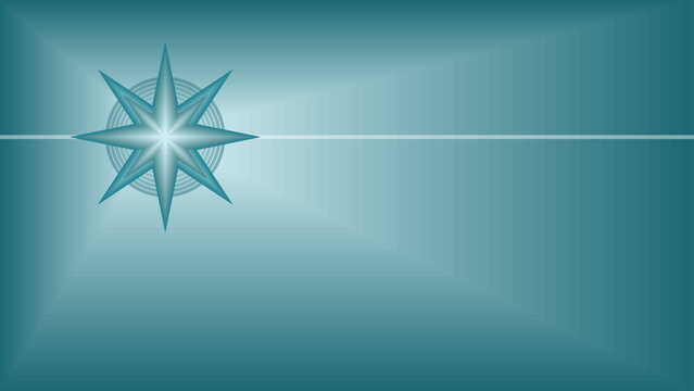 Background with blended eight pointed star and sircle