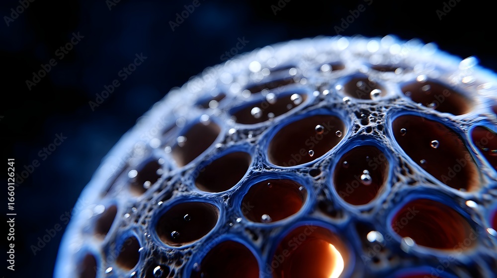Aufkleber intricate organic texture with interconnected cellular patterns