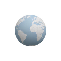 Obraz premium globe isolated on white background