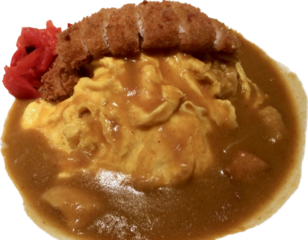 Japanese fried pork curry rice isolate, Japanese Pork Katsu Curry