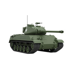 russian tank isolated