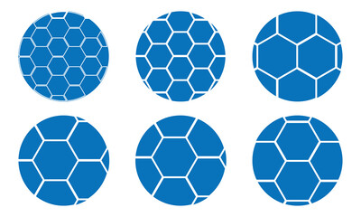 Fototapeta premium Soccer Ball icon, Soccer Ball silhouette vector, Soccer Ball outline flat icon, Football games equipment, Simple vector illustration of Soccer Ball.