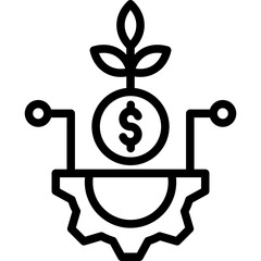 Technology Investment Icon