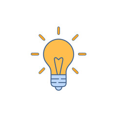 Light Bulb Icon &ndash; Idea, Innovation, Energy Symbol