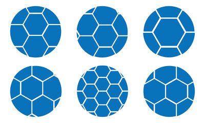 Obraz premium Isolated Blue and White Soccer Ball