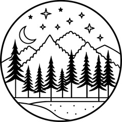 Obraz premium Forest Whispers Illustration