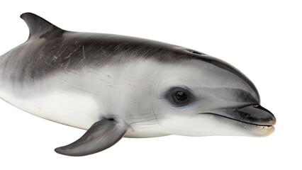 Extinct animal vaquita on white or transparent background