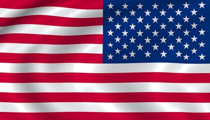 Naklejka premium US flag waving with patriotic symbol.