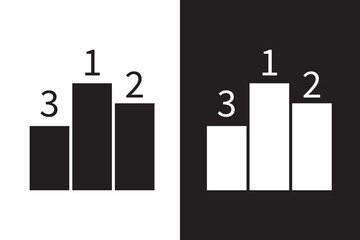 Position ranking board, icon of leaderboard