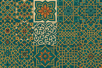 Islamic Pattern Tiles, Illustration