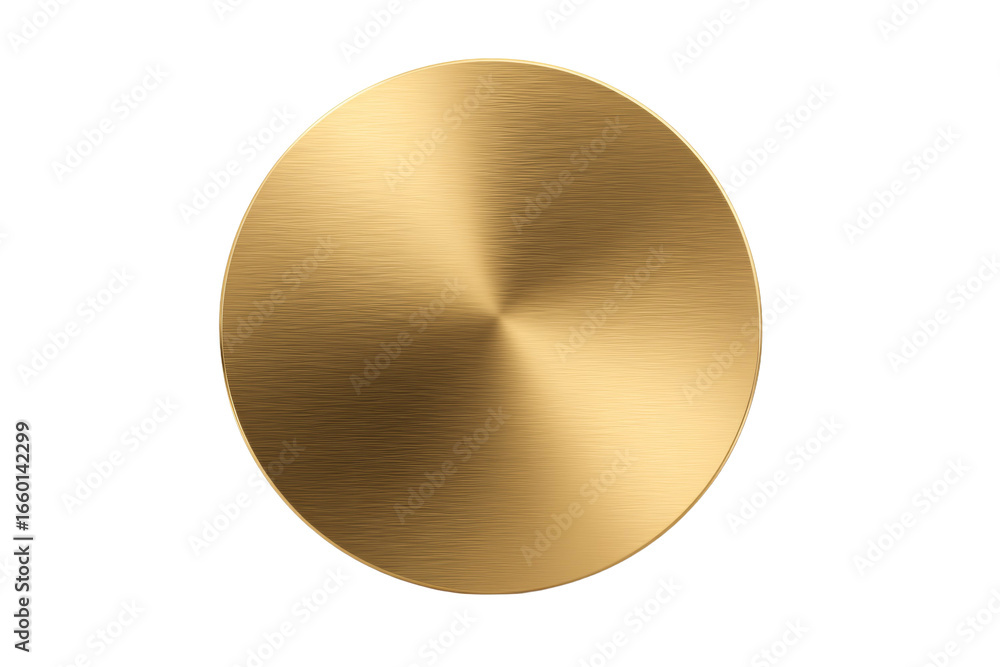 Poster a gold colored object with a shiny surface