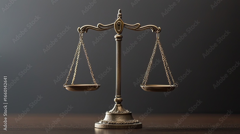 Aufkleber a macro image displays an icon of balance scales on a screen, symbolizing ethics and fairness in ai 